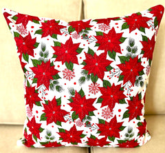 Poinsettia Cushion Cover