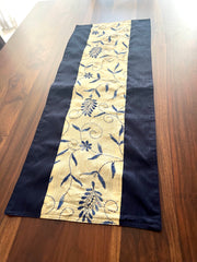 Navy Kantha - Table Runner with 6 Mats