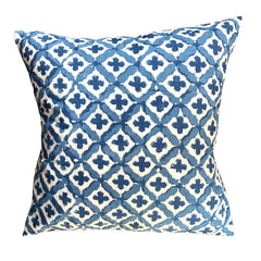 Blue Clover Cushion Cover