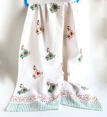 Birds Kids Waffle Towel