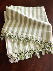 Green White Stripes Dohar