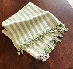 Green White Stripes Dohar