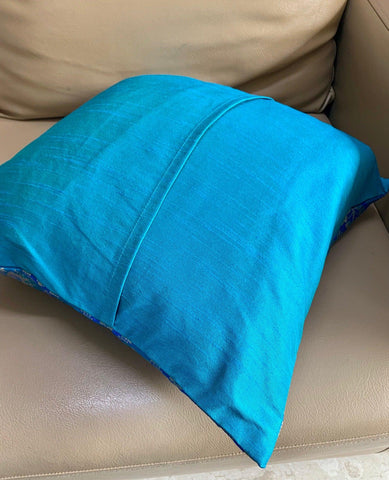 Blue Patola Set of 5 Cushion Covers 16"x16" - Pilovilo