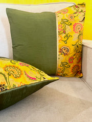 Mix and Match Green Yellow Oriental Set of 5