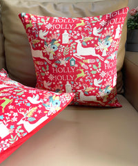 Red Christmas Cushion Cover