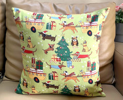 Green Christmas Cushion Cover